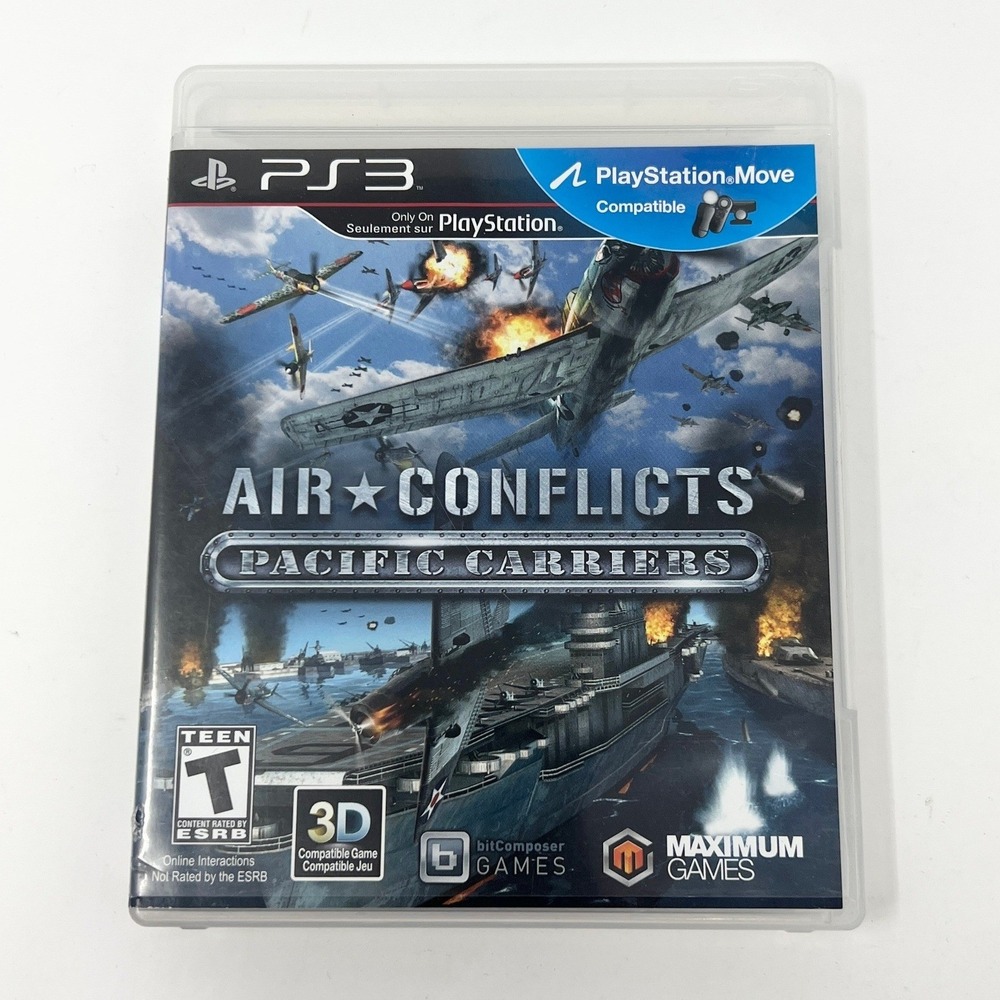 Air Conflicts Pacific Carriers Sony PlayStation 3 PS3 Game WWII Flight Sim 2013